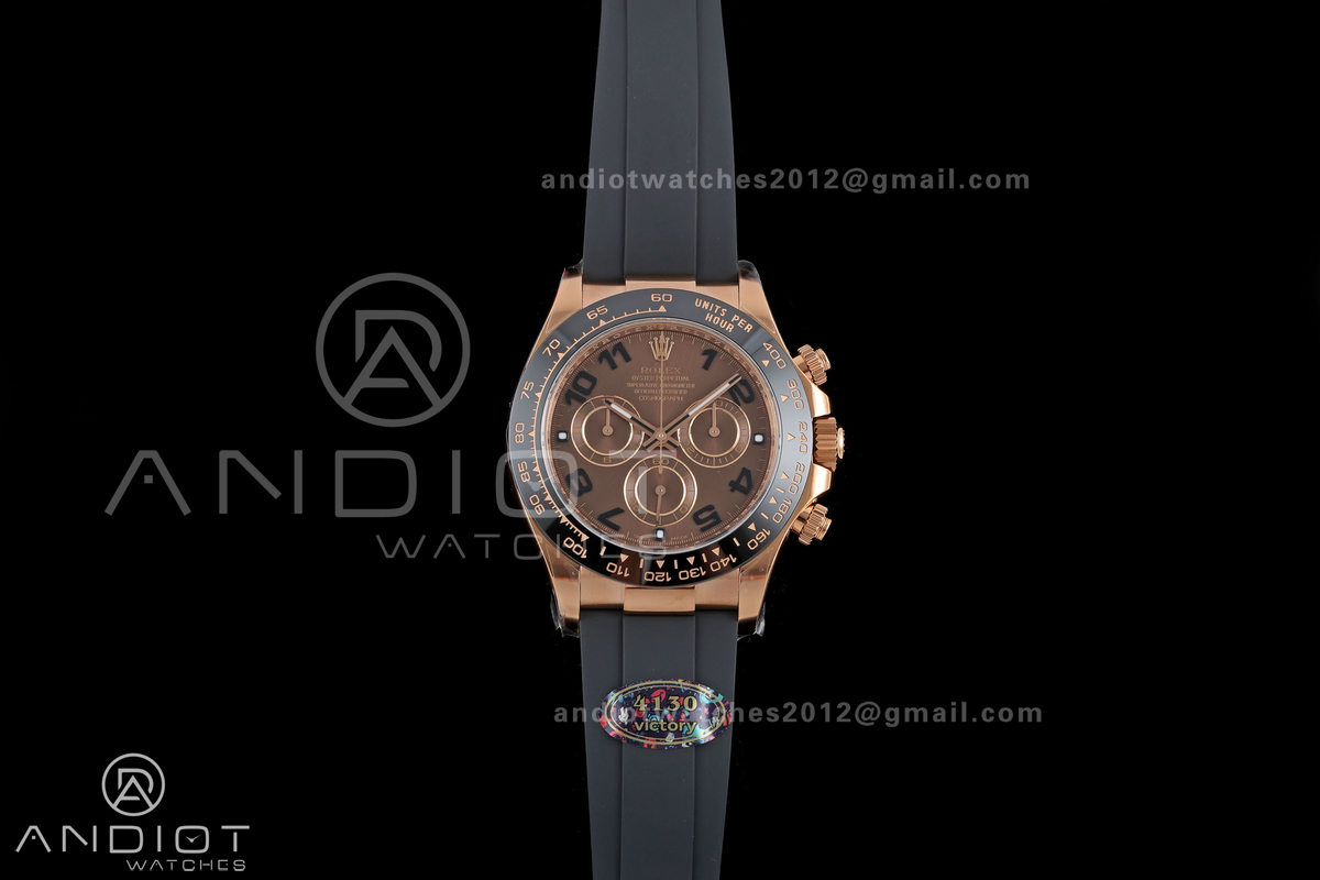 Daytona 116515 VF 1:1 Best Edition 904L Steel Chocolate Dial on Oysterflex Strap DD4130